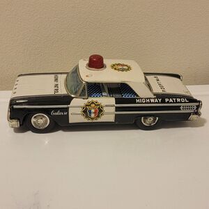 Vintage ASC Ford Galaxie Tin Highway Patrol Car Japan NO Remote‎ Control READ
